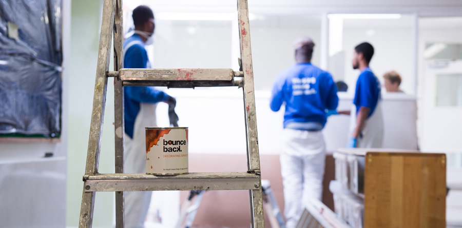 The painting and decorating team